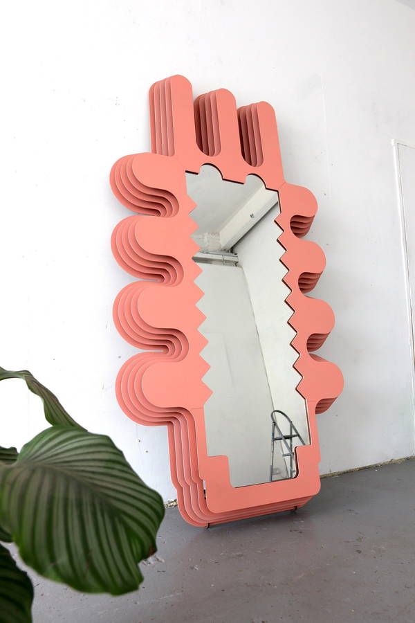 Extra Large Leaning Wavy Mirror by pedromealha, winner of the 2022 Etsy Awards' Home and Lighting category. 