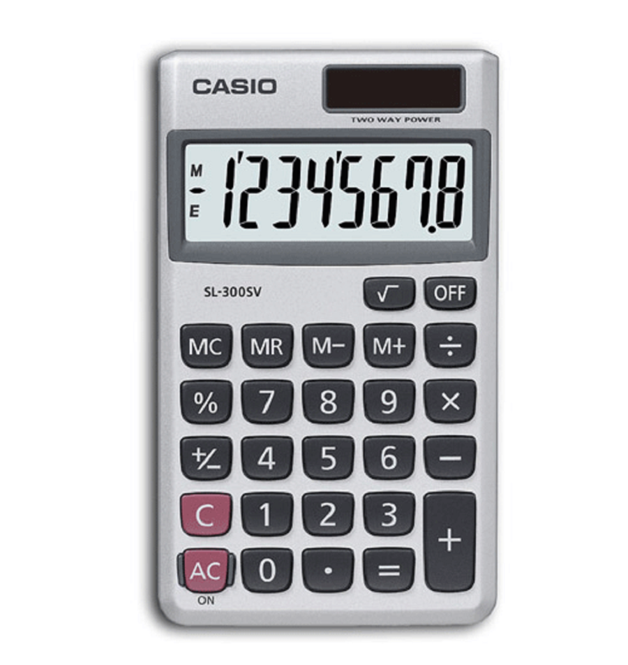Super basic Casio calculator. 