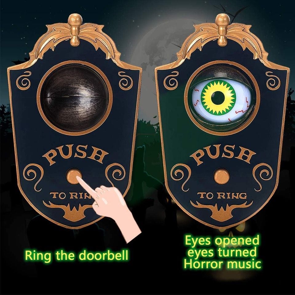 Haunted Eyeball Doorbell Halloween decoration from Amazon.