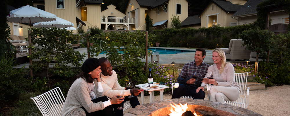 Farmhouse Inn fire pits and smores
