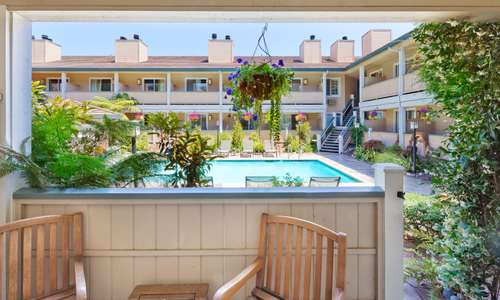 Our Garden pool rooms open out to the sundeck and heated saltwater pool. Our Garden pool rooms open out to the sundeck and heated saltwater pool.