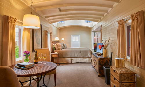 Turn of the Century Caboose with a King Size Bed