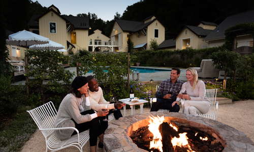 Farmhouse Inn fire pits and smores