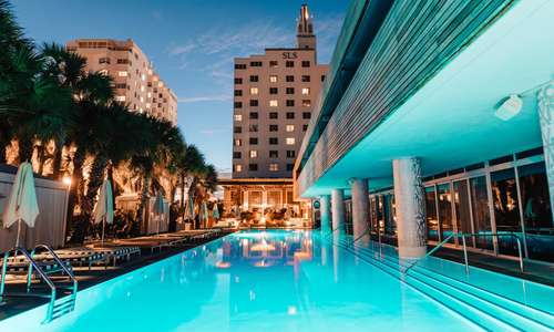 SLS Pool Party that they host on the weekends! - Picture of SLS South  Beach, Miami Beach - Tripadvisor