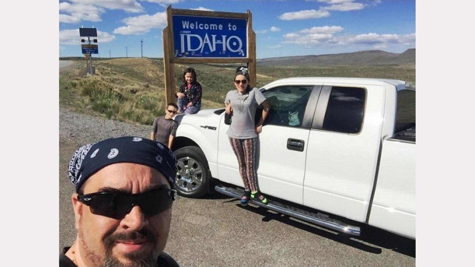 Enthusiasts Posing with their Trucks on National Selfie Day June 21