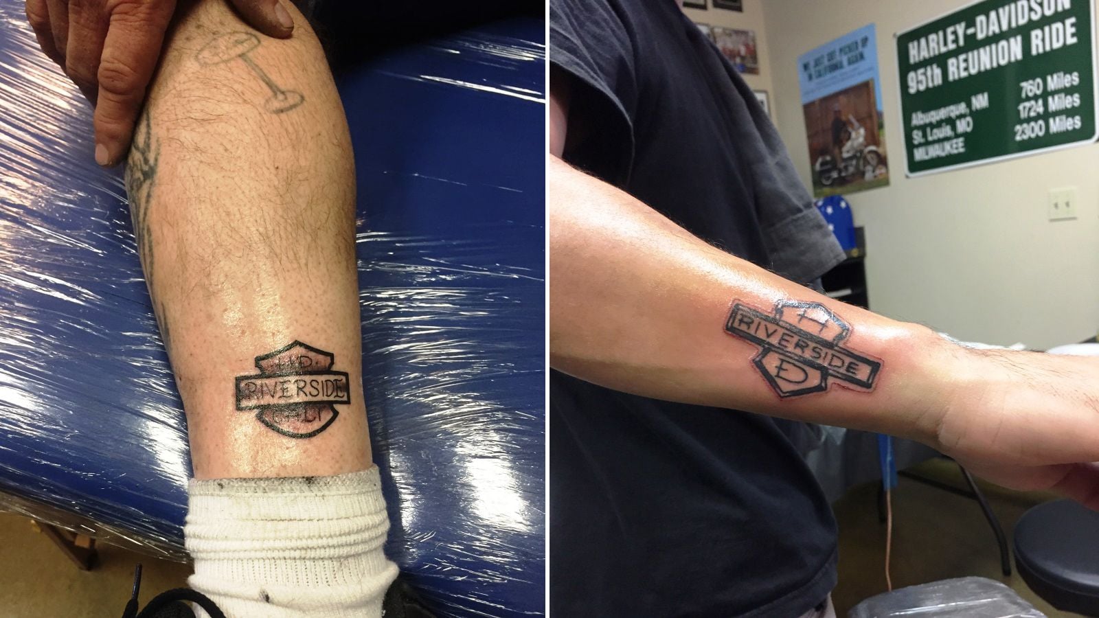Harley-Davidson of Indianapolis - Check out Kim H's Oldschool Bar& Shield  logo tattoo for Tattoo Tuesday! Want your tattoo featured? Post it Below! |  Facebook