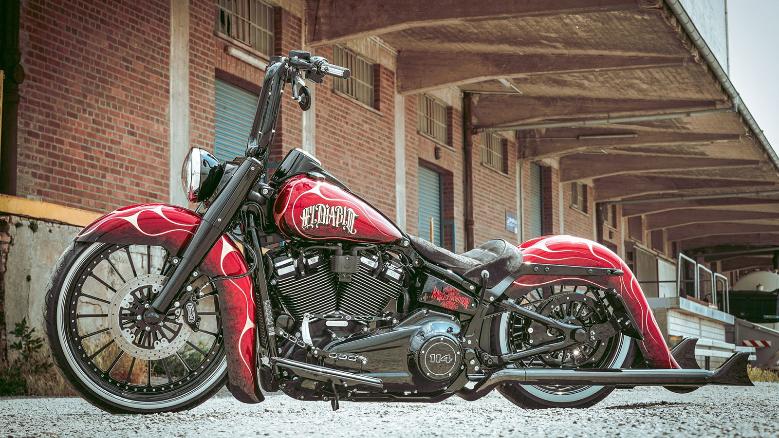 Harley-Davidson Decal Cut to Shape at Thunderbike Shop