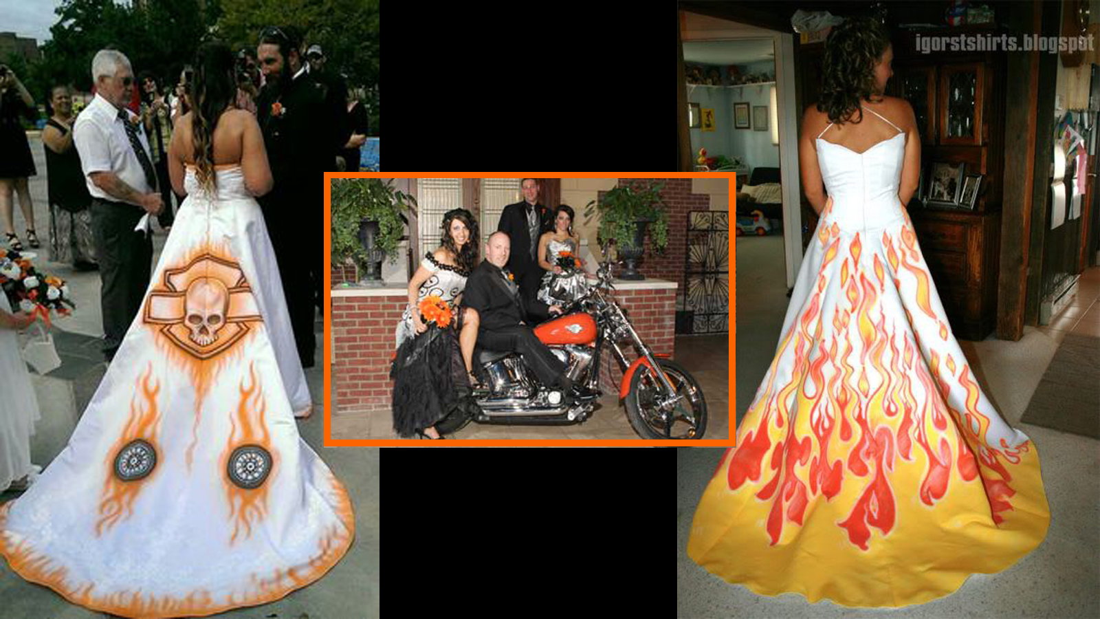 Harley davidson wedding shop dresses for sale