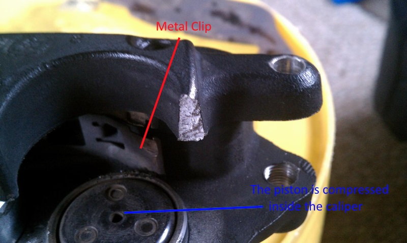 Sportster inner brake caliper