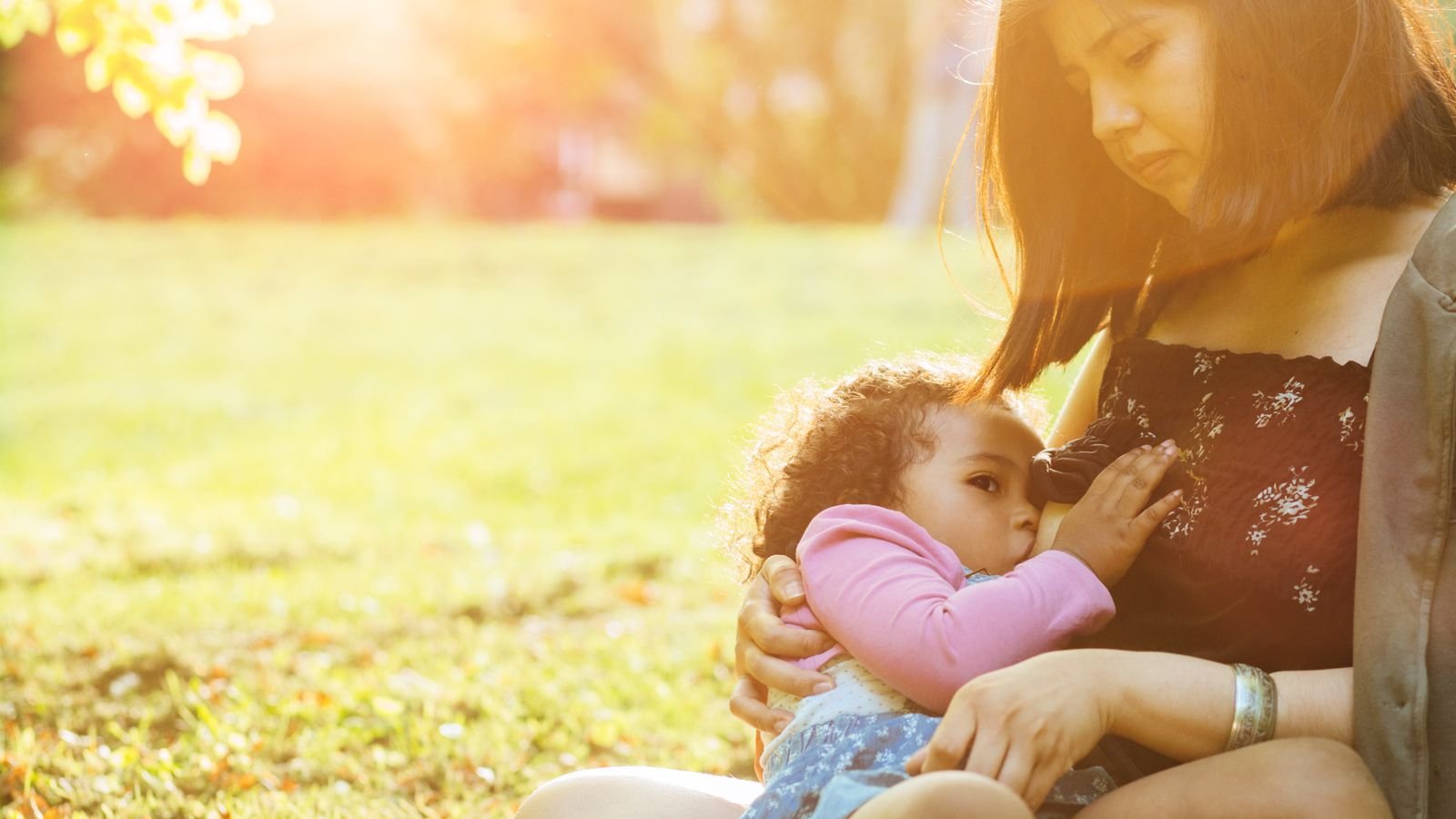 mother breastfeeding baby