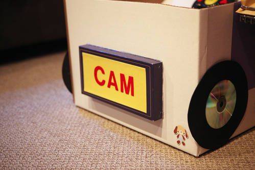 Drive-in Movie Cardboard Box Car | www.justmommies.com