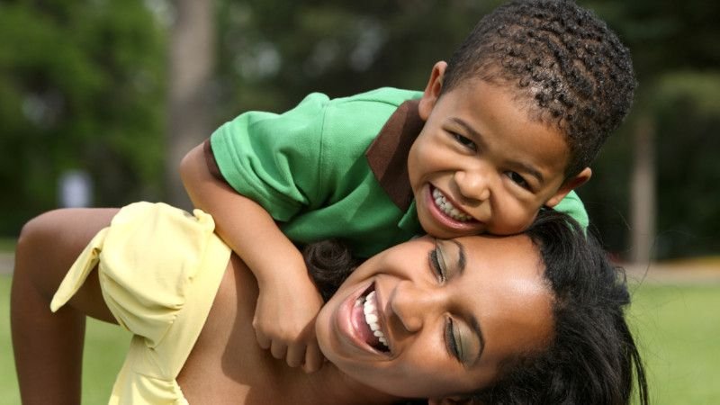 mom and toddler boy