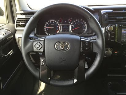 2016 Toyota 4Runner steering wheel and instrumentation