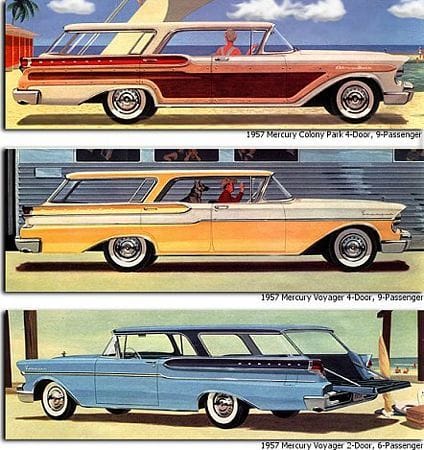 57 Mercury Wagons