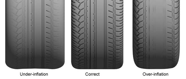 Frequently check to ensure tires are properly inflated.
