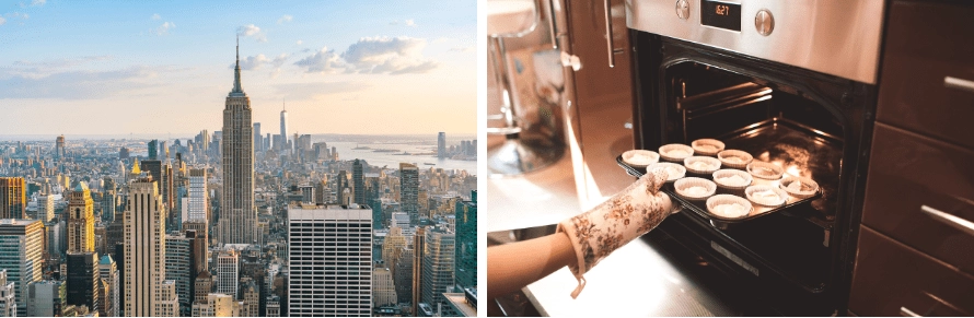 NY Home Kitchen Images of NYC and home baking