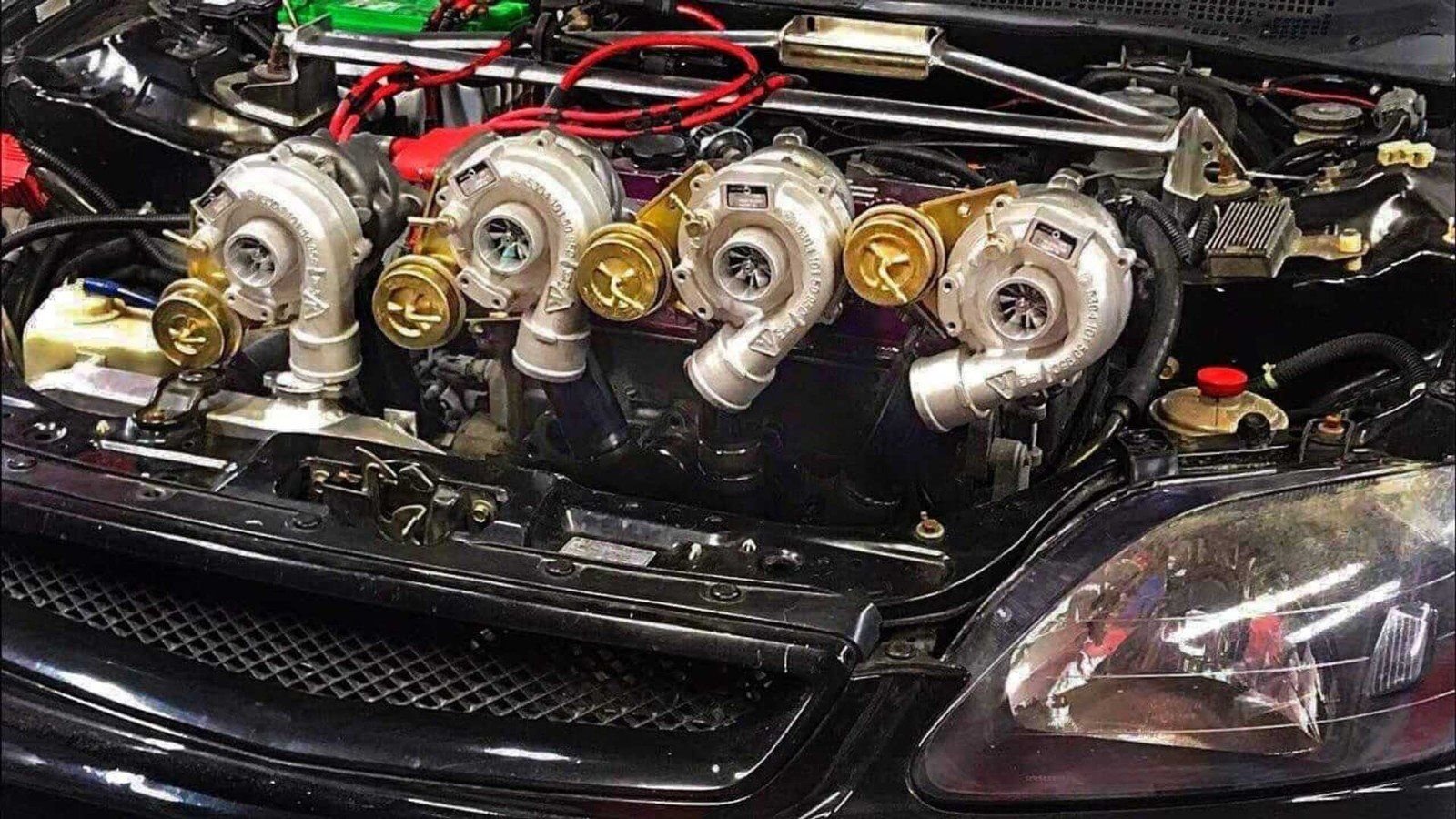YouTuber Builds Civic with Quad Turbos S2ki