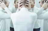 person suffering from social phobia