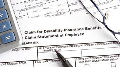 A disability insurance form.