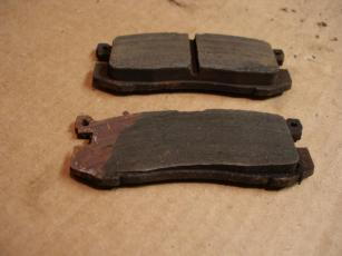 Thin and thick brake pads