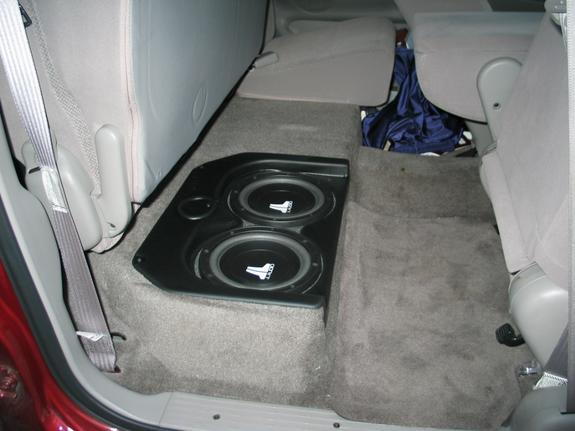 2002 Toyota Tundra with hidden JL Audio under-seat subwoofers