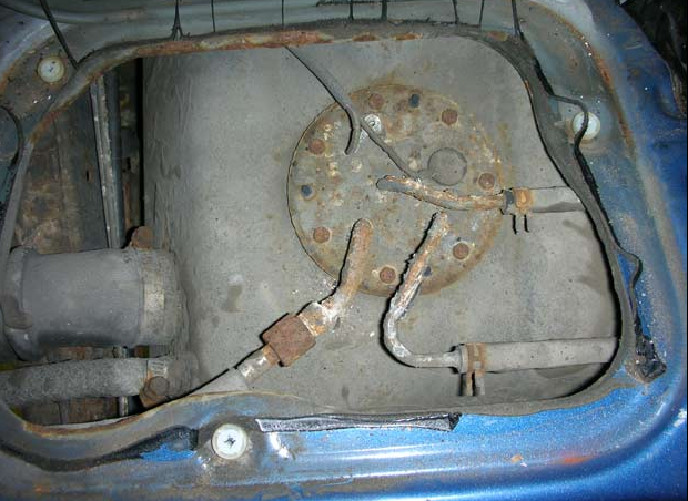 Toyota 4Runner fuel pump access panel