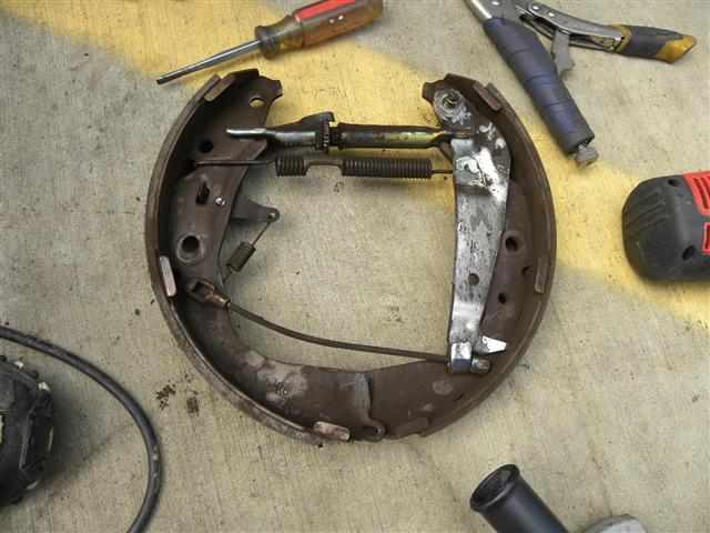 toyota 4runner parking drum brake remove removal install replace how to location instructions
