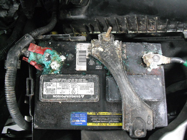 corroded battery terminal
