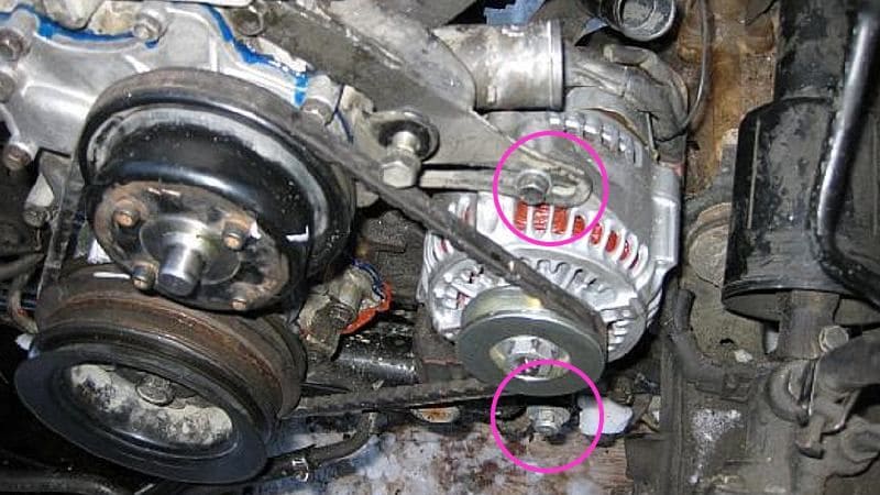 toyota 4runner 22r 22re drive serpentine belt how to DIY replacement power steering A/C alternator