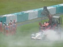 Force India Up in Smoke