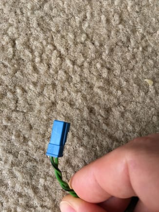 Positive is the one that is on left hand side in case if stock speaker connector is used