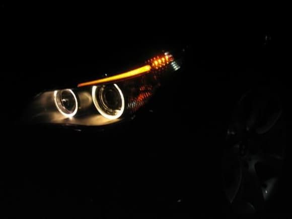 Angel eyes and eyebrow with LED&#39;s