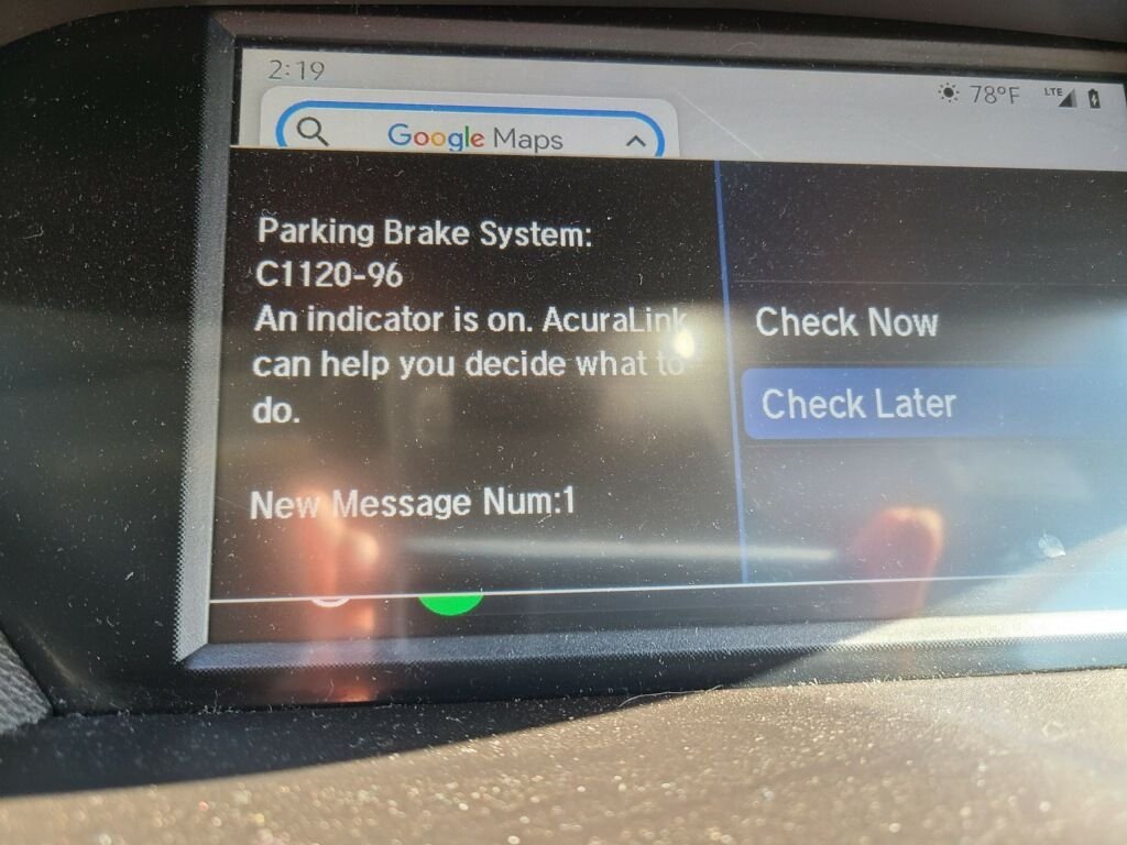 Parking Brake System C112096 AcuraZine Acura Enthusiast Community