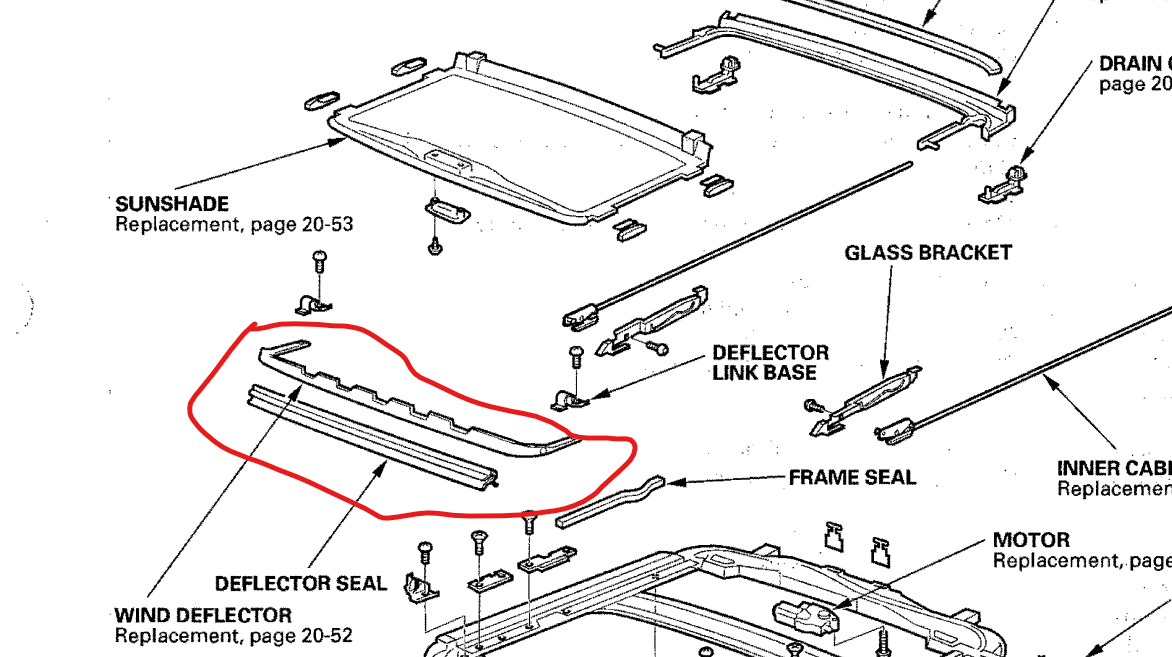 Sunroof weatherstrip orientation AcuraZine Acura Enthusiast Community