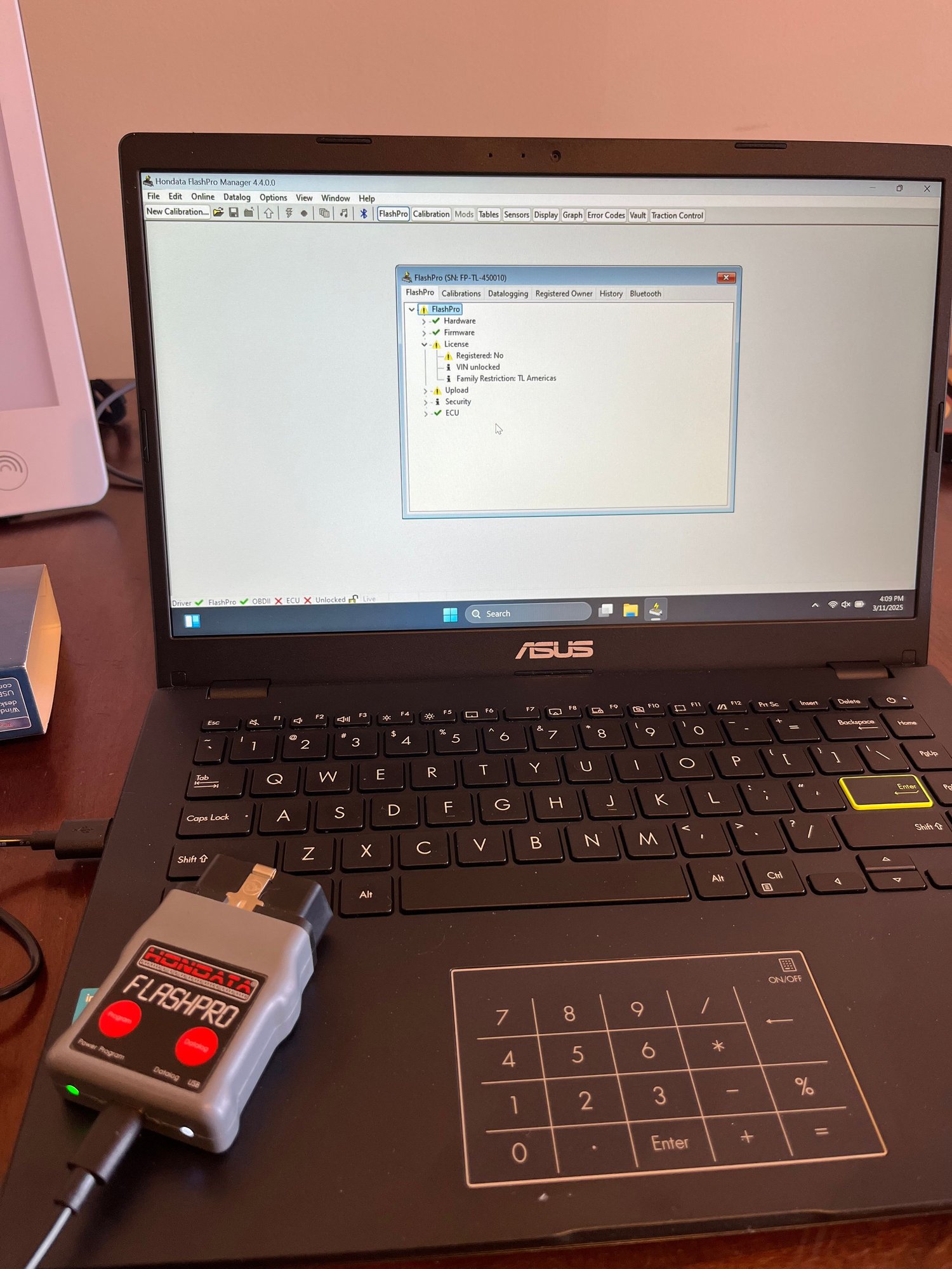 Engine - Power Adders - Hondata FlashPro 2007-2008 Acura TL - Used - 2007 to 2008 Acura TL - Latrobe, PA 15650, United States