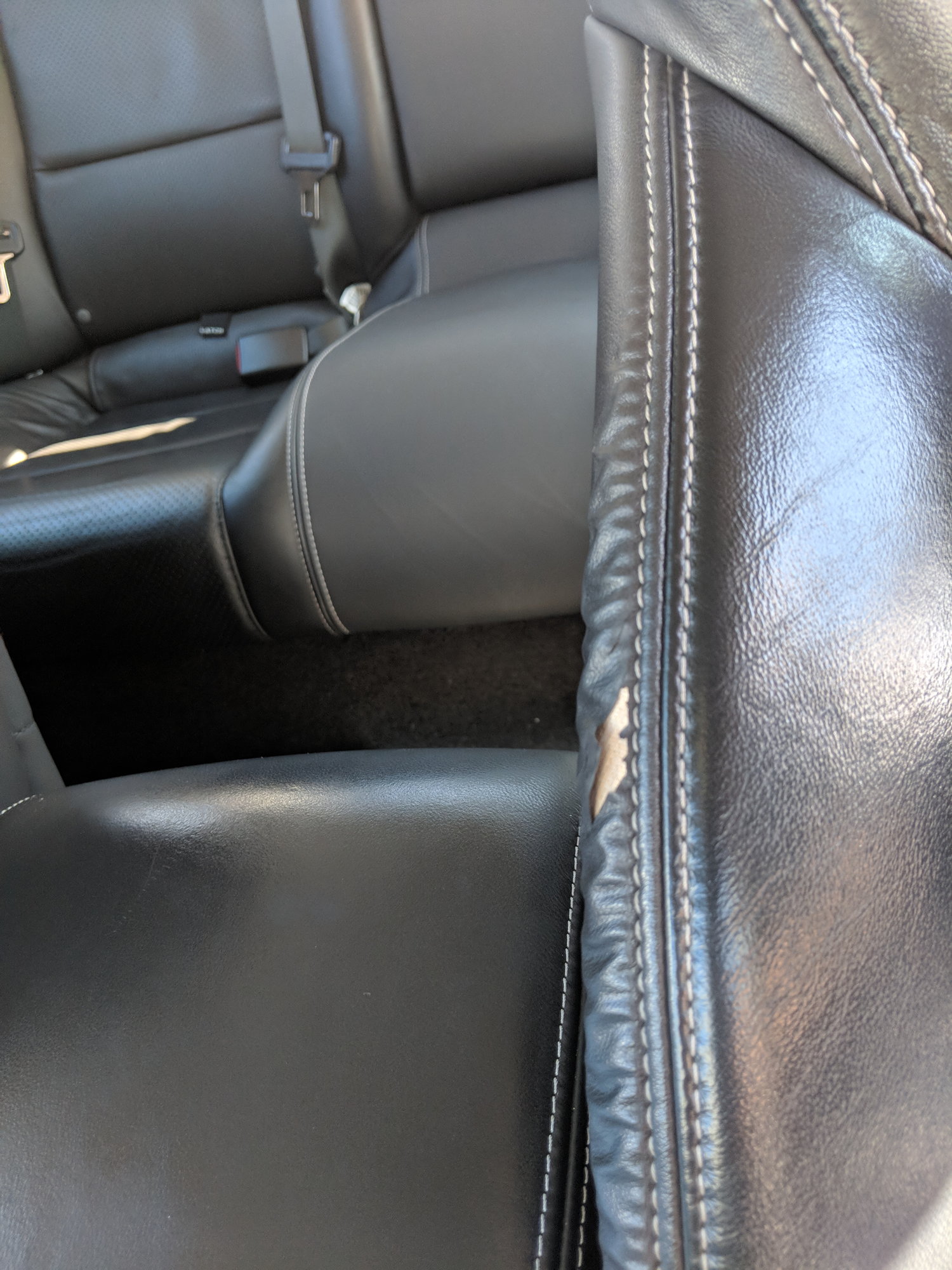 Driver seat leather tear- Replace seat cover - AcuraZine - Acura Enthusiast  Community
