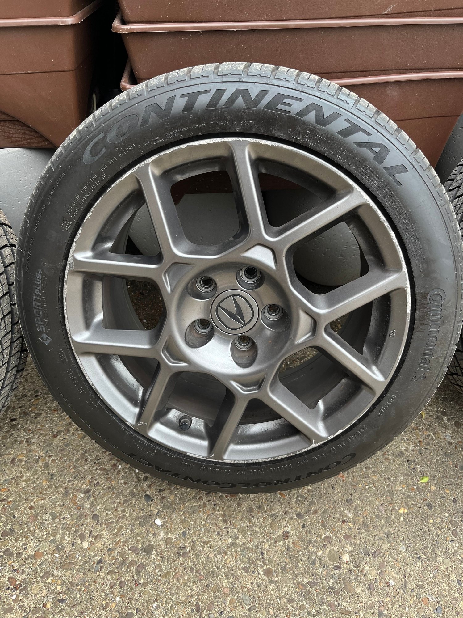 Wheels and Tires/Axles - 07-08 TL Type-S OEM Waffle Wheels Enkei 42700-SEP-A61 - Used - All Years  All Models - Charleroi, PA 15022, United States