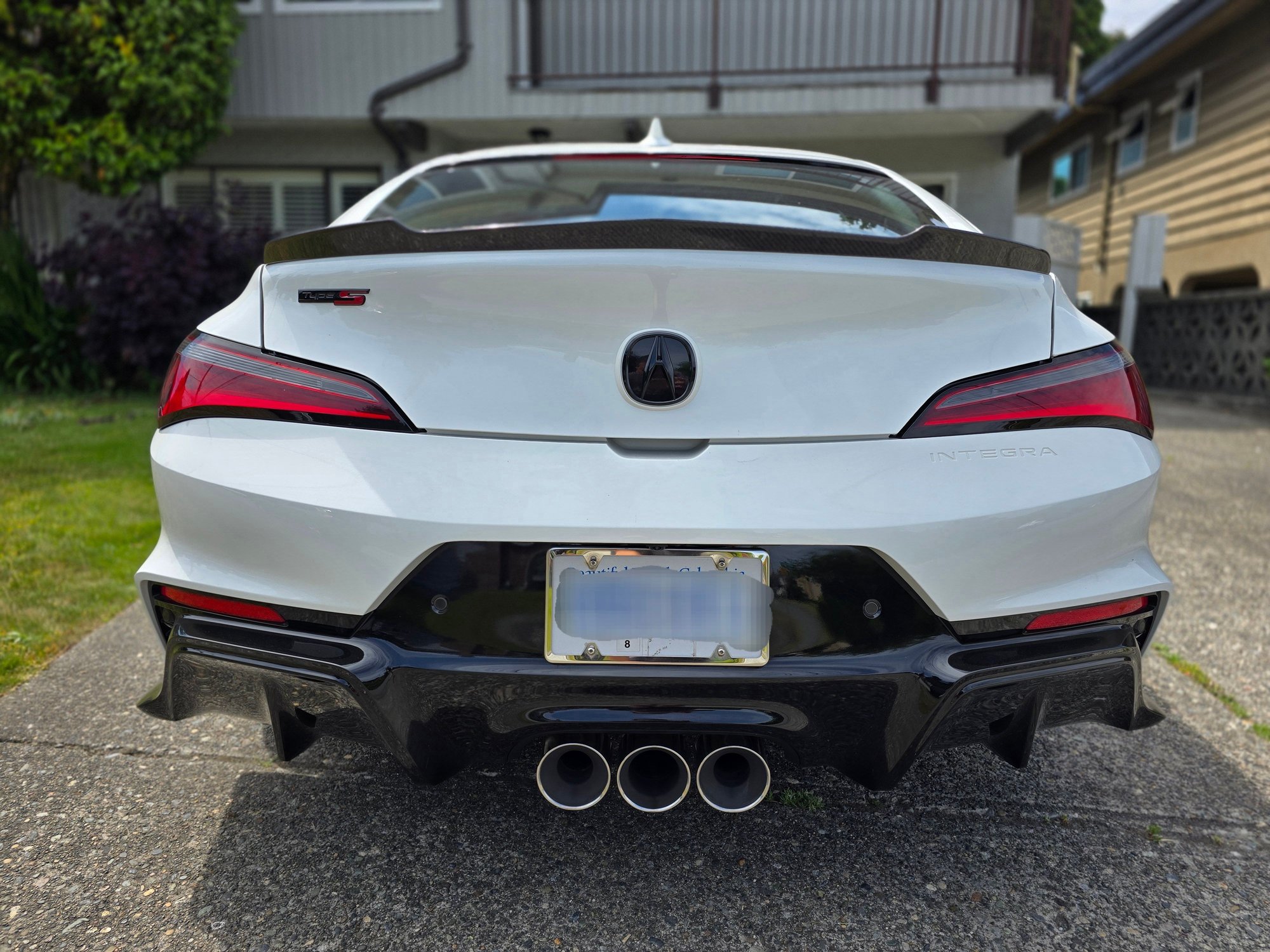 Both front and rear blacked out 