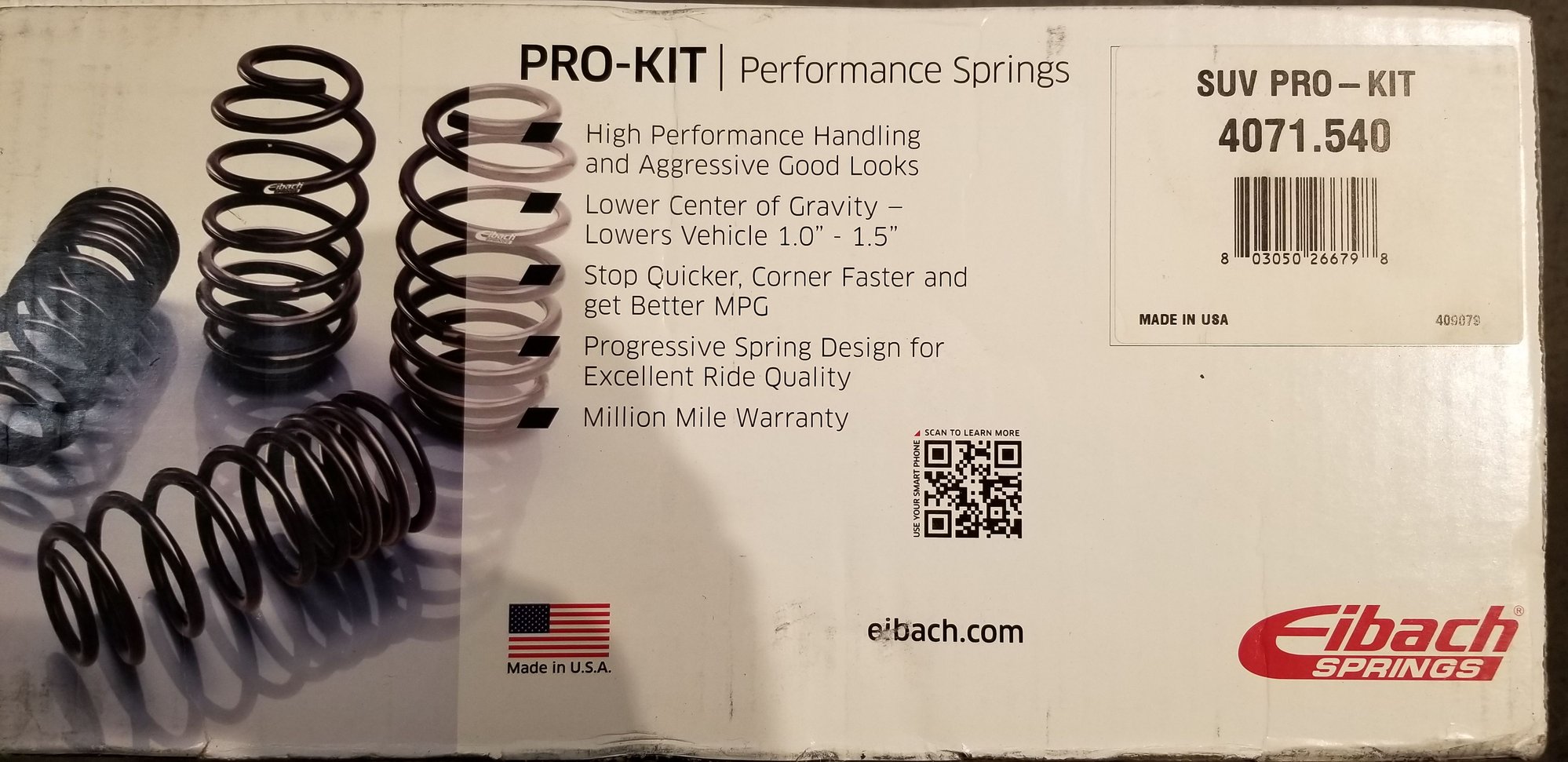 Steering/Suspension - SOLD: Eibach Pro Kit Drop Springs - 2007-2012 RDX - Used - 2007 to 2012 Acura RDX - Las Vegas, NV 89148, United States