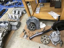 Currently cleaning all the engine parts.

Waiting on the release of Honda Racing Development’s 4th gear and RV6 3rd gear as well as P2R tranny cuff.

I money shifted second gear. Fortunately I bought a used set of 6 speed internals to harvest from.