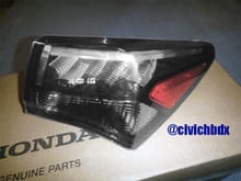 Acura TLX Clear Tail Light OFF Red Reflector Inside to make it look more OEM