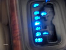 Shift gate LED mod. Pic came out a lil blurry, but looks clean in person.