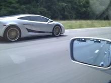 He couldn't see the TL....  I should of took the pic of me leaving him 4 car lengths behind