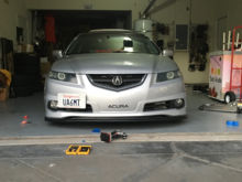 New front splitter and front plate put back on.