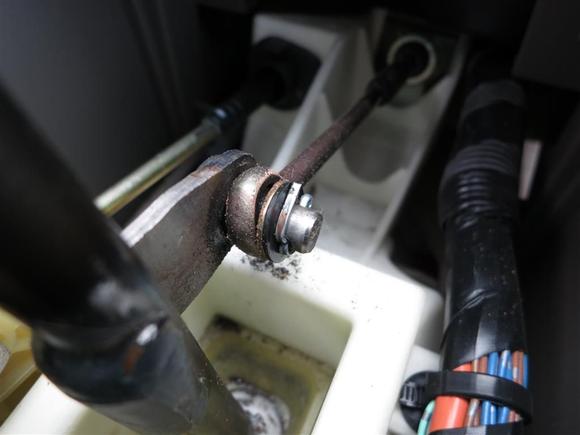 Failed bushing.