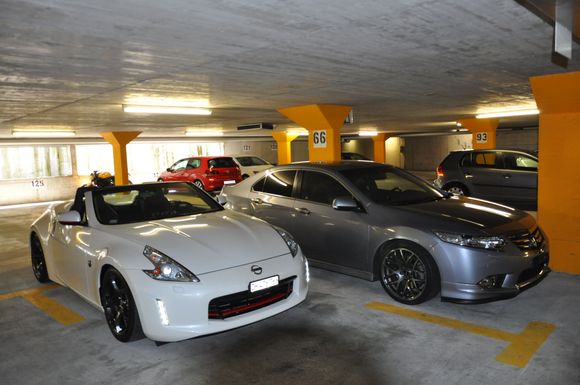 With my Nissan 370z