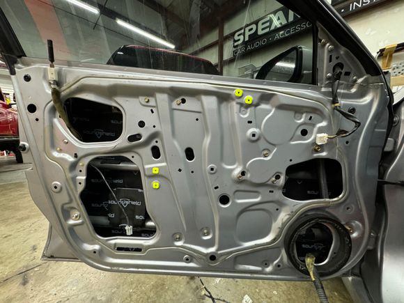 Started with all the doors since these sound like tin cans when you close them haha