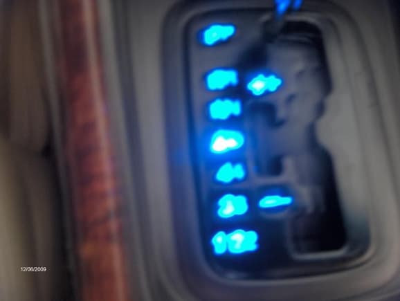 Shift gate LED mod. Pic came out a lil blurry, but looks clean in person.