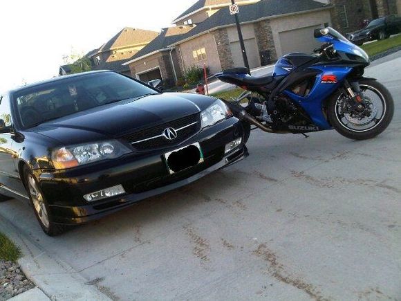 my A-Spec and my GSX-R 750...