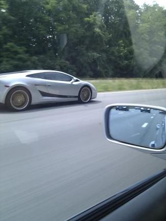 He couldn't see the TL....  I should of took the pic of me leaving him 4 car lengths behind